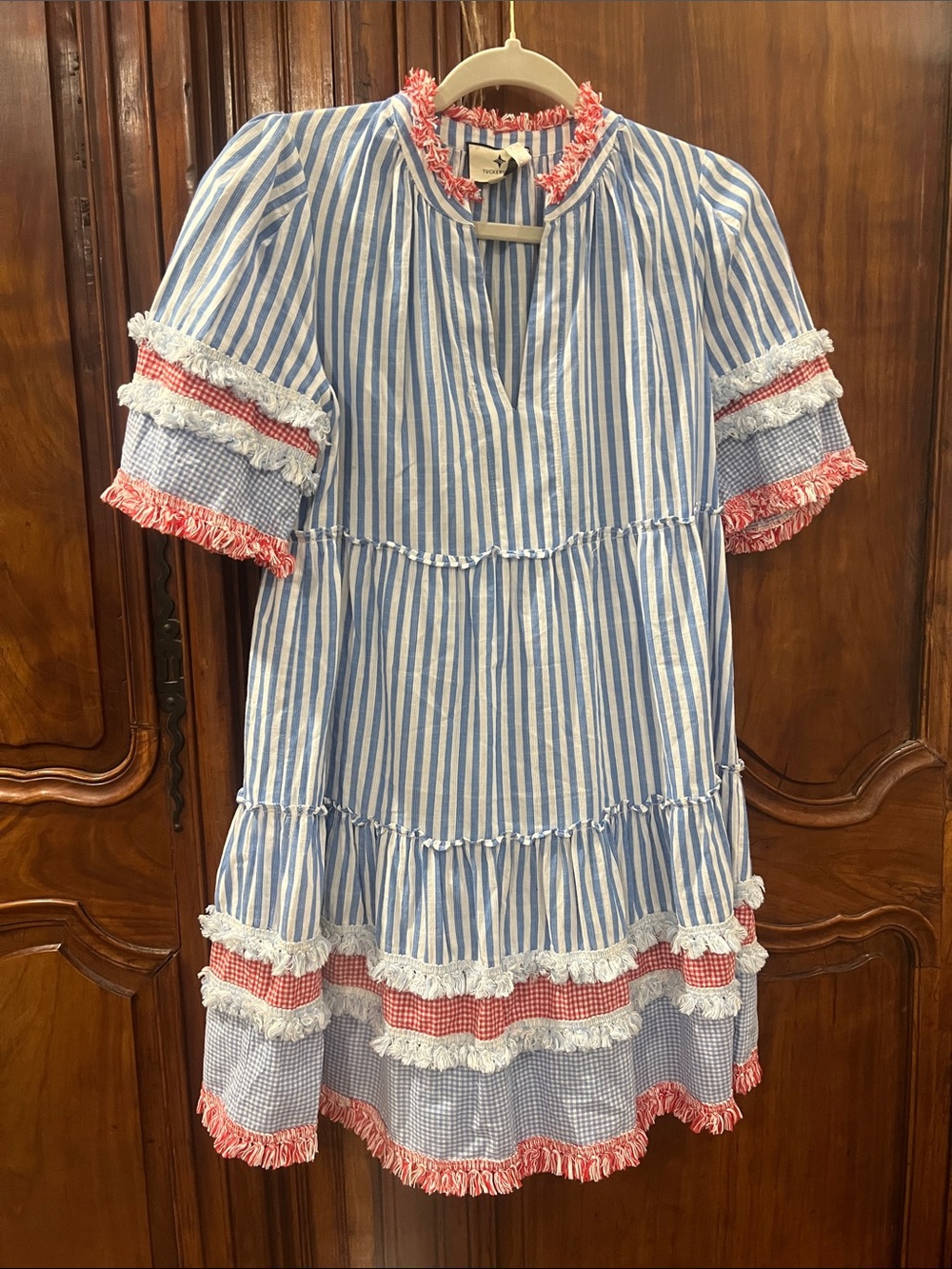 Tuckernuck Savannah Striped Crawford Dress Size XS - Picture 2 of 8